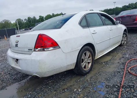 2012 Chevrolet Impala Ls из США, поврежденный, VIN 2G1WF5E36C1248716